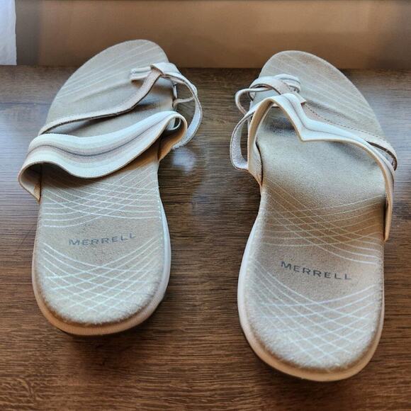 Merrell Size 11 Tan Slip On Casual Sandals - Picture 8 of 10